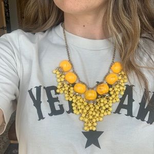 J Crew yellow necklace